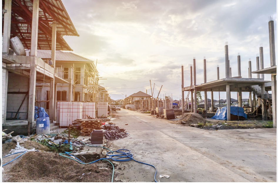 vue chantier abandonné